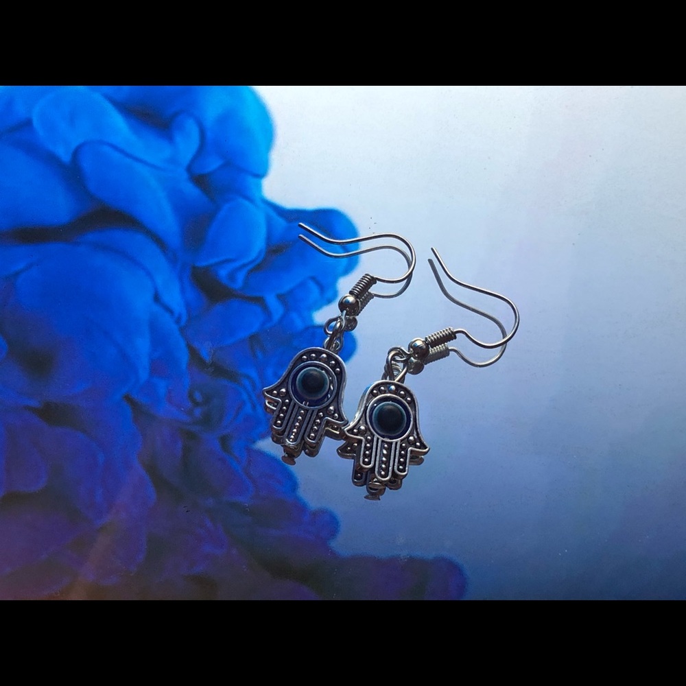 Handmade hand earrings